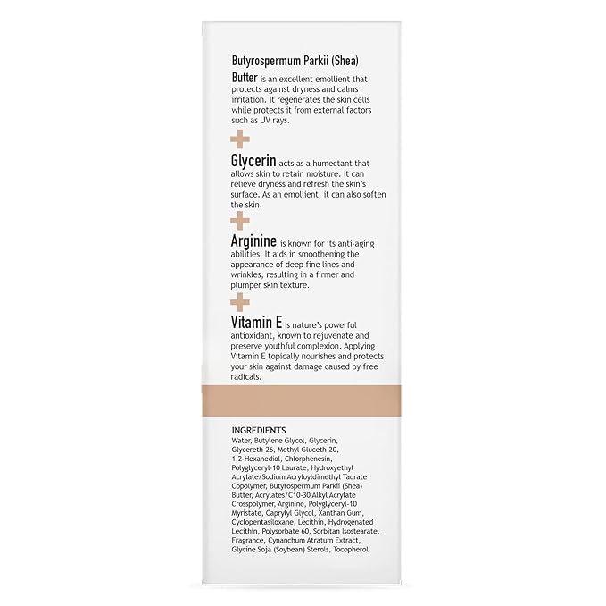 CLARA'S NEW YORK Glycolic Acid Facial Serum with Vitamin E for Exfoliating Smoothing Glowing Face Skin - Made in USA 30ml (1Fl/Oz) (Shea Butter)