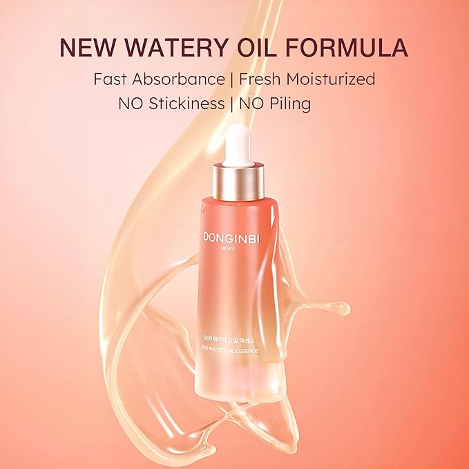 Donginbi Red Ginseng 1899 Watery Oil Essence (30ml), Fast Absorbance Facial Essence for Skin Glow with Red Ginseng Oil
