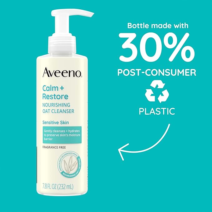 Aveeno Calm and Restore Nourishing Oat Cleanser - 7.8 fl oz
