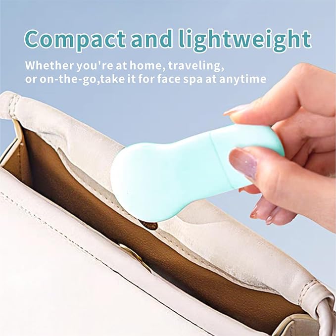 Blackhead Remover Tool,Black Head Remover for Face Nose-2 in 1 Pore Cleaning Brush Face Scrubber Skin Care Scraper Mask Applicator Spatula for Men Women Deep Cleansing (Blue)