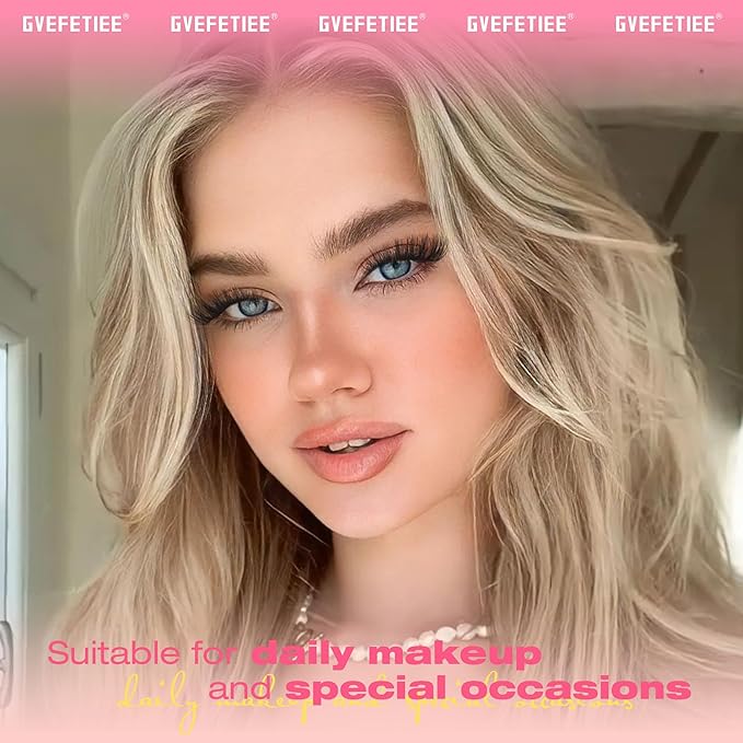 Cat Eye Lashes 8 Pairs Mink False Eyelashes Natural Look Soft Faux Mink Lashes Fluffy Wispy Lashes Handmade Lightweight Fox Eye D Curl Comfortable Clear Band Eyealshes