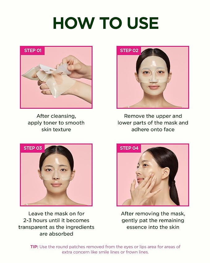 CKD Retino Collagen Boosting Hydrogel Face Mask (5ea) - Korean Overnight Jelly Mask for Glass Skin, Deep Moisturizing, and Pore Minimizing with Retinal & Low Molecular Collagen. Korean Skin Care