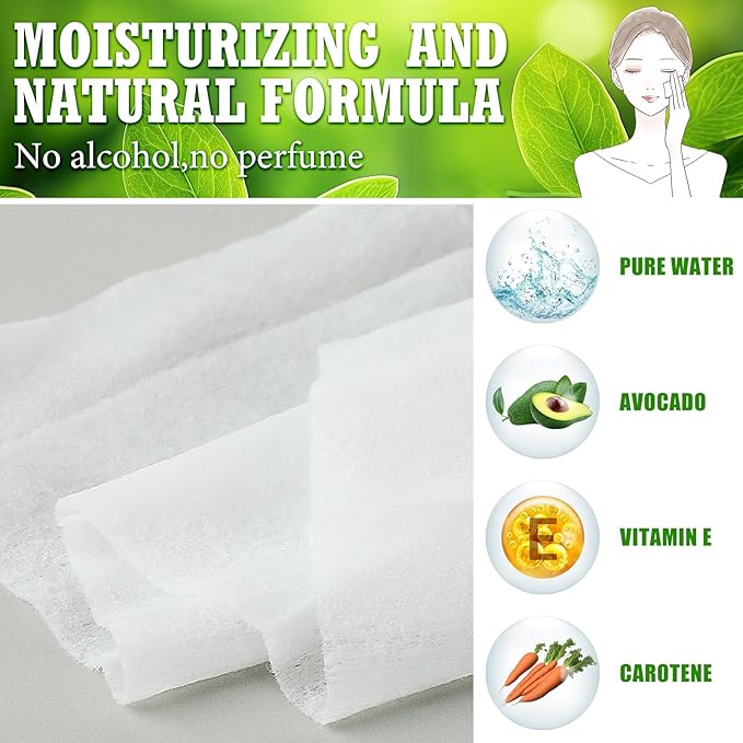 150 Pcs Makeup Remover Wipes Bulk Waterproof Makeup Wipes Individually Wrapped Face Wipes for Women Gentle Facial Cleansing Towelettes for Travel Hotel Skin Mascara Lipstick Oil Dirt (White)