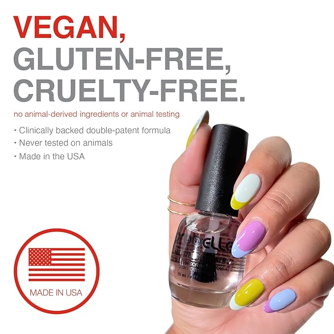 Probelle Nail Strengthener, Nail Strengthening Treatment, Nail Growth and Repair, Stops Peeling, Splits, Chips, Cracks, and Strengthens Nails (0.50 ounces, 3)