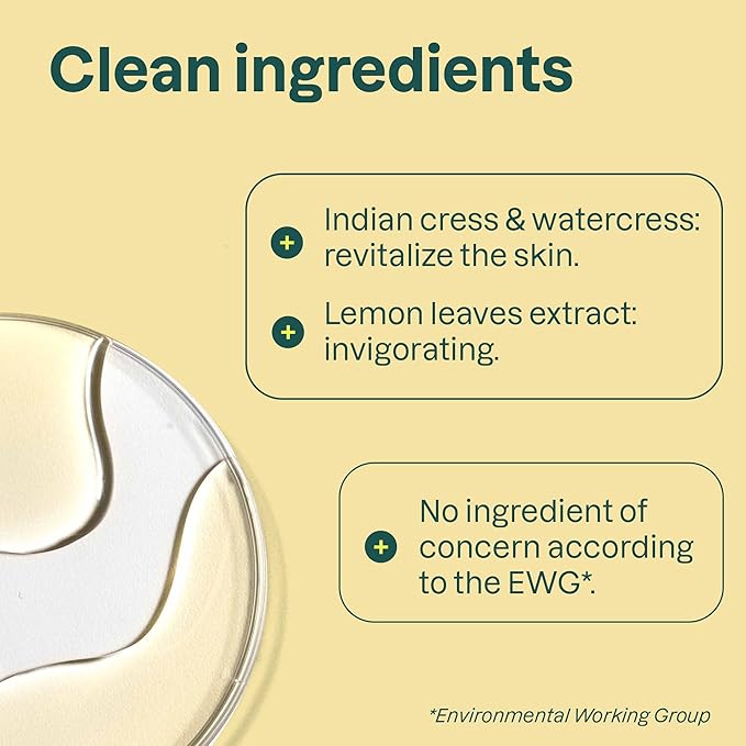 ATTITUDE Hand Cream, EWG Verified, Plant and Mineral-Based, Vegan Personal Care Products, Lemon Leaves, 2.5 Fl Oz (Pack of 6)