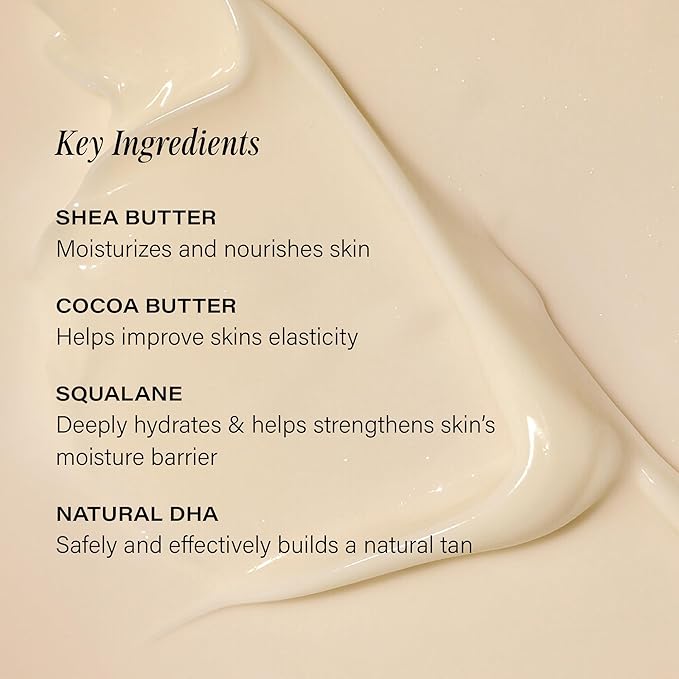 '+ Lux Unfiltered N°32 Gradual Self Tanner, Hydrating Self Tanning Lotion with Shea Butter & Squalane - Non-Sticky, No Transfer, Natural-Looking Tan - Vegan & Cruelty-Free Sunless Tanner - Santal