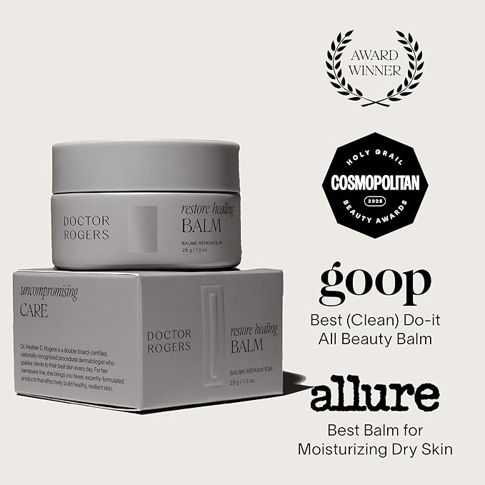Doctor Rogers Restore Healing Balm. Multi-Purpose Healing Ointment & Moisturizing Eczema Relief Gel. Protects & Soothes Injured, Sensitive & Dry Skin 0.5 Ounce Tube (14 gram)