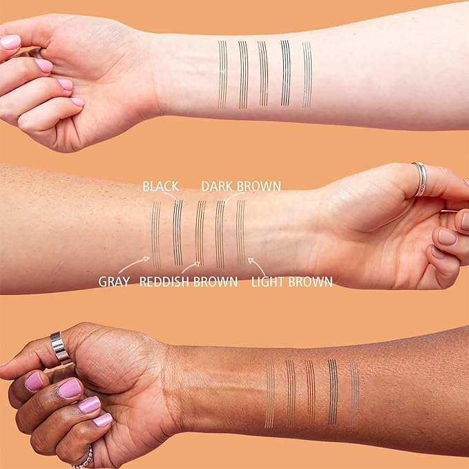 3D Waterproof Microblading Eyebrow Pen 4 Fork Tip Tattoo Pencil, Long-Lasting Brow Microfilling Eyebrow Pen, Easy to Use Microblade Eyebrow Pencil Eyebrow Brush (Reddish Brown)