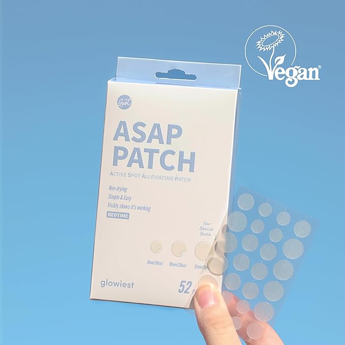 ASAP Active Spot Alleviating Patch [Bedtime] 52 Patches 8mm (16ea), 10mm (20ea) & 12mm (16ea) | Premium Hydrocolloid Dressing | Simple & Easy Active Treatment