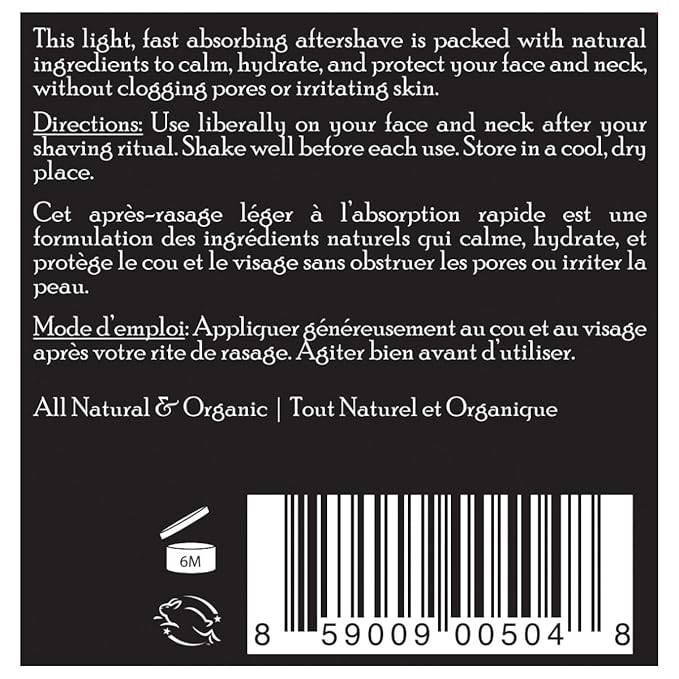Brickell Men's Instant Relief Aftershave for Men, Natural and Organic Soothing After Shave Balm to Prevent Razor Burn, 2 Ounce, Scented