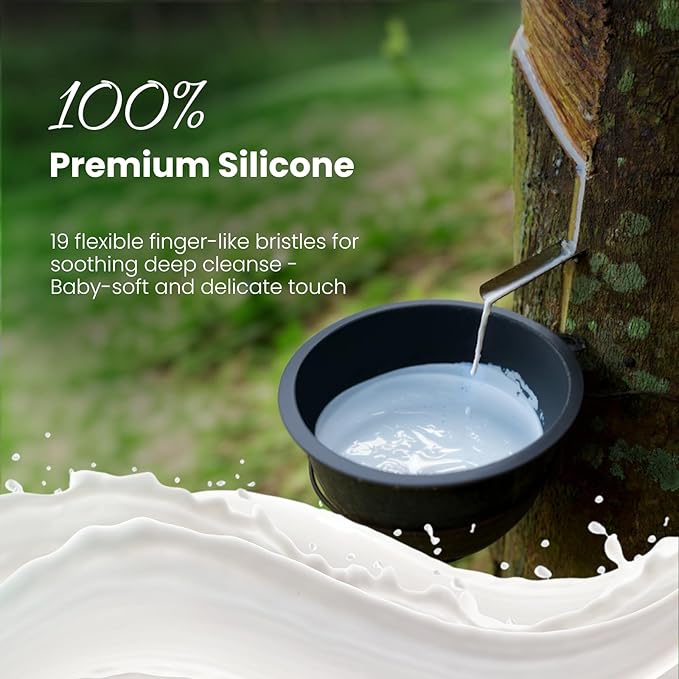 AIMIKE Scalp Massager Shampoo Brush, 100% Soft Silicone Scalp Scrubber, Scalp Exfoliator Brush for Dandruff Removal, Scalp Massager for Hair Growth, Wet Dry Hair Massager Shampoo Brush, Khaki