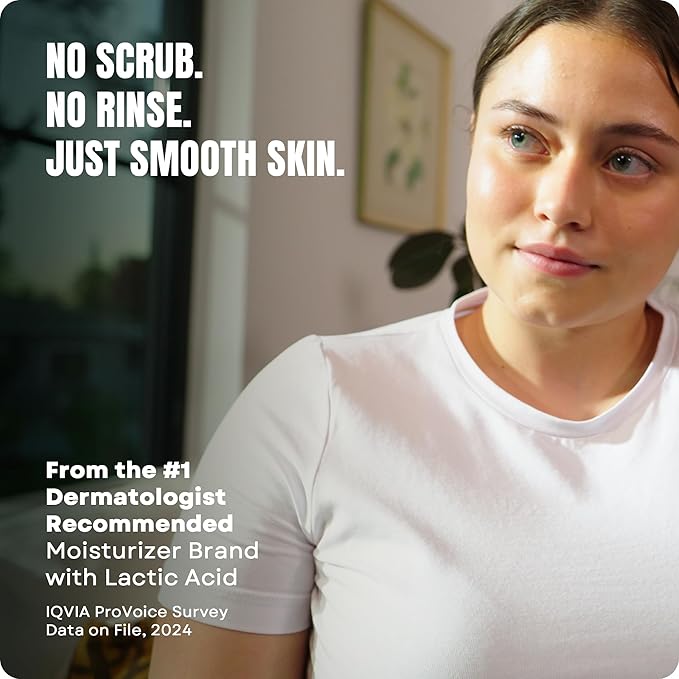 AmLactin Calm & Renew Lotion, 14.1 oz - Therapeutic Body and Face Moisturizer for Sensitive Skin - Exfoliator and Body Lotion for Dry Skin with Lactic Acid AHA and Soothing Ginger Root