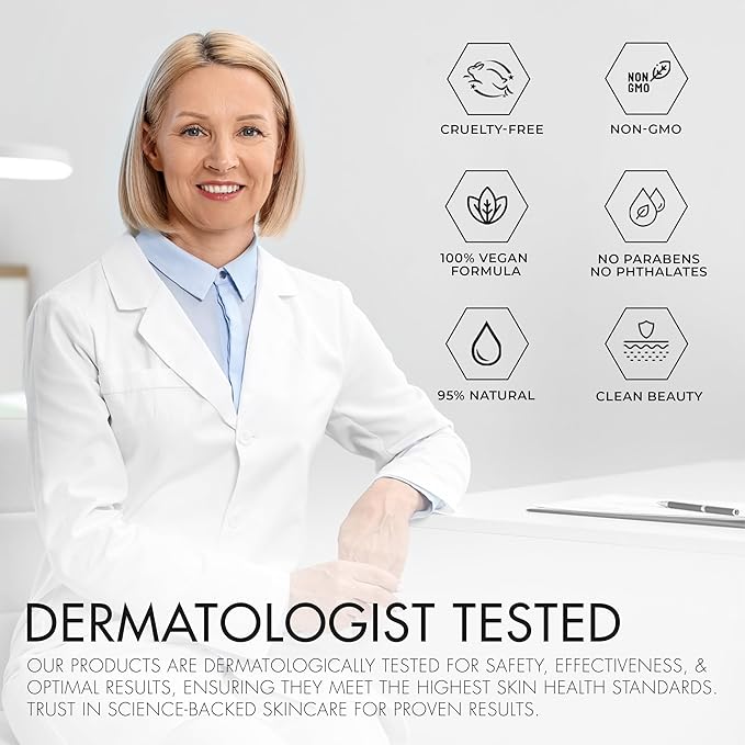 Collagen & Aloe Facial Serum - Anti-Aging, Plumping, Hydrating - Reduces Fine Lines & Wrinkles, Combats Dark Spots - Dermatologist Tested, Korean Skin Care - 1.69 FL.OZ.