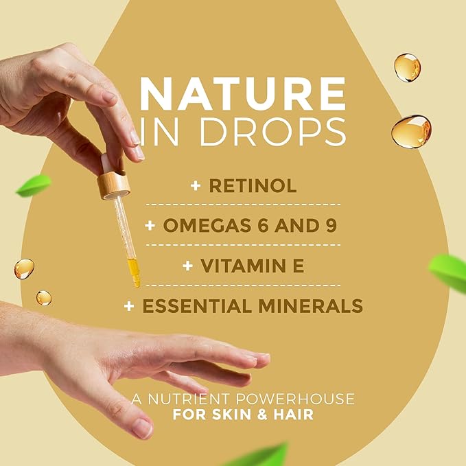 Cacay Face Oil – Natural Retinol Alternative with Vitamin E & A – 100% Organic, Cold-Pressed – Anti-Aging, Hydrating & Anti-Wrinkle Skincare – 1 Fl Oz (30ml)