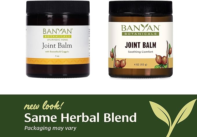 Banyan Botanicals Joint Balm – Organic Balm for Joints with Boswellia and Guggulu – for Supporting Comfortable Joints and Overall Joint Health – 4 oz – Non-GMO Sustainably Sourced Petroleum Free