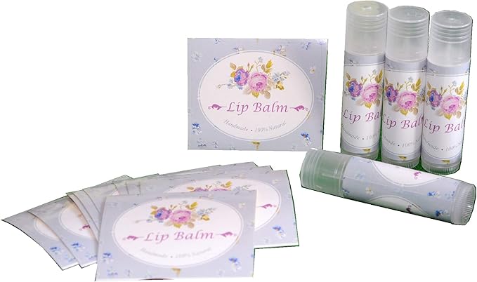 Assorted T5 50pcs Lip Balm Labels - Paper Stickers for Lip Balm Containers