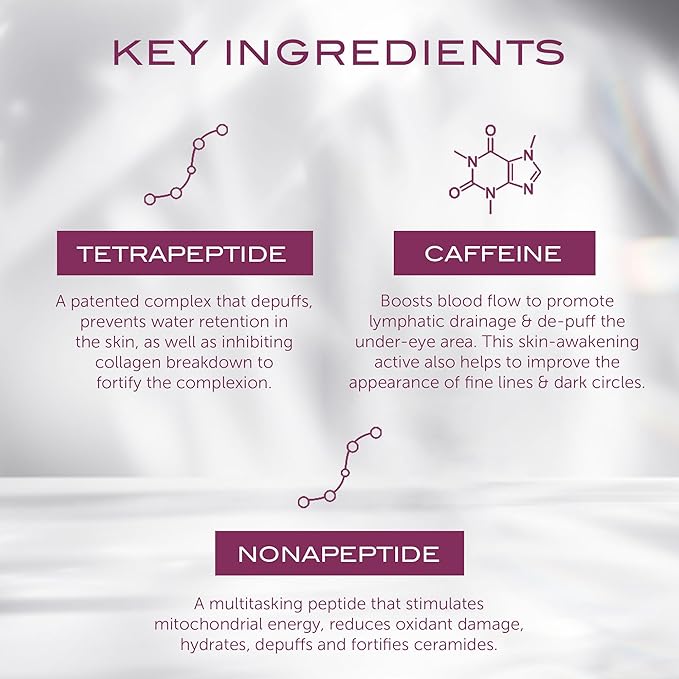 111SKIN Cryo De-Puffing Energy Facial Mask - Fragrance Free - Tighten, De-Puff & Refresh - Peptides & Caffeine - Set of 5 (1 oz each) - Depuffing Face Mask