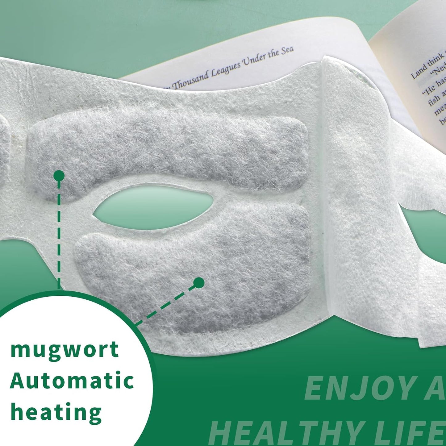 18 Packs Steam Eye Masks for Dry Eyes Hollow Spa Warm Eye Mask, Heated Eye Mask Reduce Puffiness & Dark Circles, Hydrate & Soothe Tired Eyes, Travel Essentials, Business Trip, Party Favors, Unscented