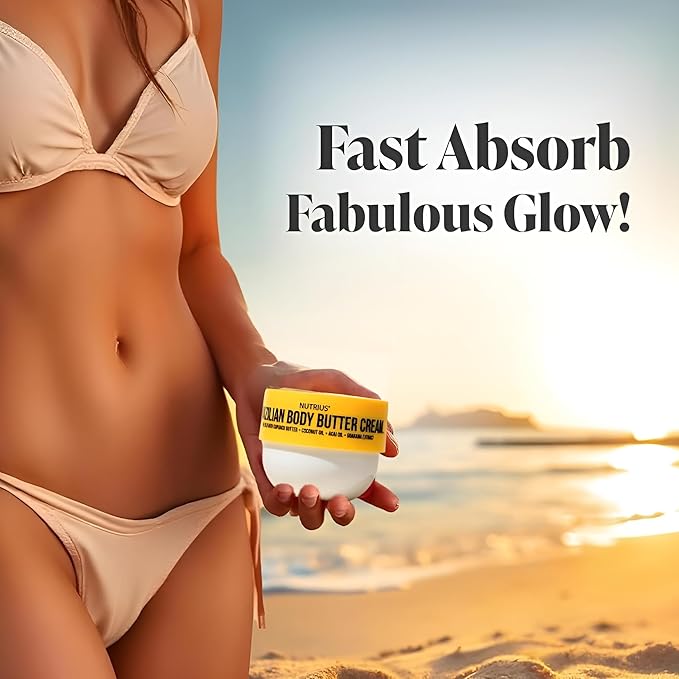 Brazilian Body Butter Cream 3-Pack – Cupuaçu Butter Infused Lotion for Deep Hydration – Includes One 6 fl oz Jar and Two 3 fl oz Travel Sizes – Fast-Absorbing, Non-Greasy, Nourishing Moisturizer