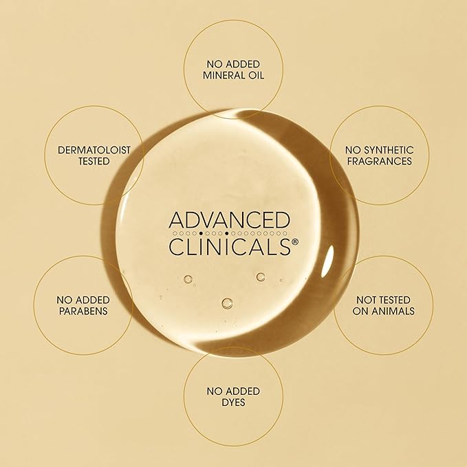 Advanced Clinicals Vitamin C Body Oil Skin Care Moisturizer W/Vitamin E & Turmeric - Hydrating Body Oil To Improve Look Of Dark Spots & Dry Skin, 12 Fl Oz