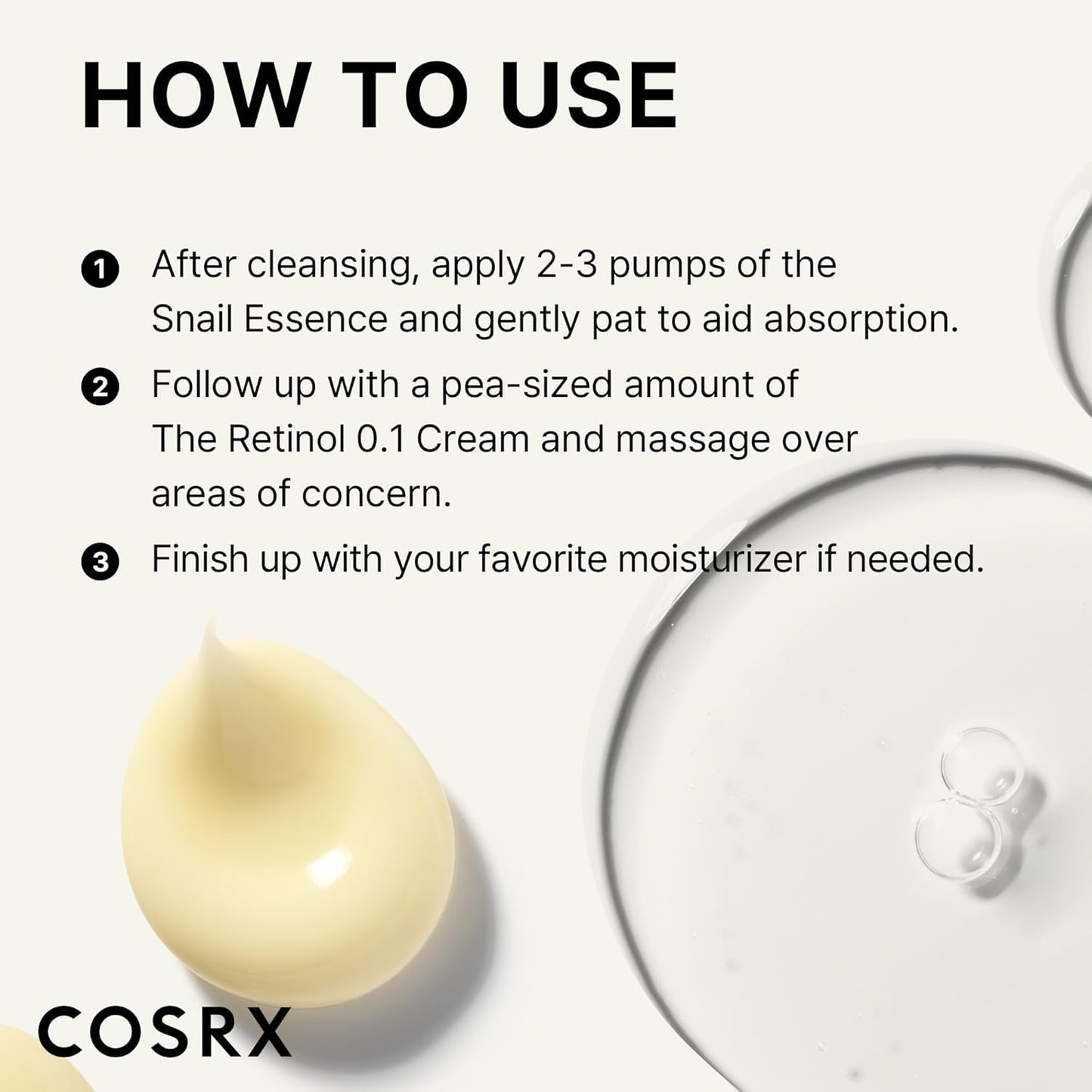 Glass Skin Starter Set, Amazon Exclusive, Advanced Snail 96% Mucin Power Essence & Retinol 0.1% Cream Mini Sample, Daily Hydrating & Firming Korean Skin Care Kit, Gift Set