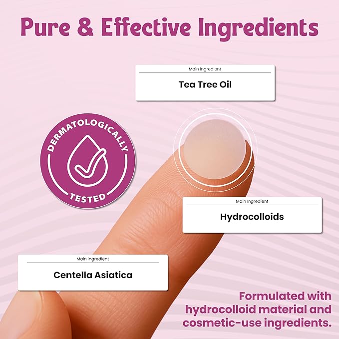 140 pcs Large Pimple Patches for Face – 7 Sizes XL Acne Patches for Full Face, Big Hydrocolloid Bandages for Body, Chin, Forehead, Chest & Back Hydrocolloid Patch (Round, Crescent, Oval & Rectangular)