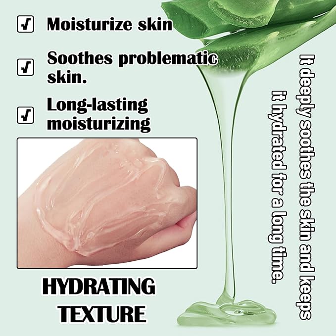 8Pcs Aloe Vera Gel for After Sun Skin Care