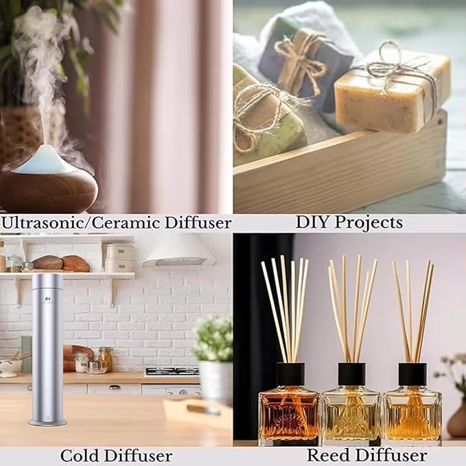 Day Dream Diffuser Oil 120ml – White Tea Essential Oil for Diffusers – Aloe Vera, Ginger, Amber & Cedarwood – Fall Home Luxury Scent – Hotel Collection Inspired Diffuser Oil Refill
