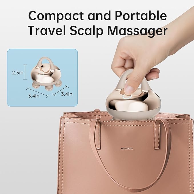 COMFIER Cordless Scalp Massager Hair Growth with 3 kneading Modes, Gifts,Waterproof Head Massage with 8 Claws for Deep Cleansing,Head Scratcher,Body Massager for Stress Relief,Cat Massage