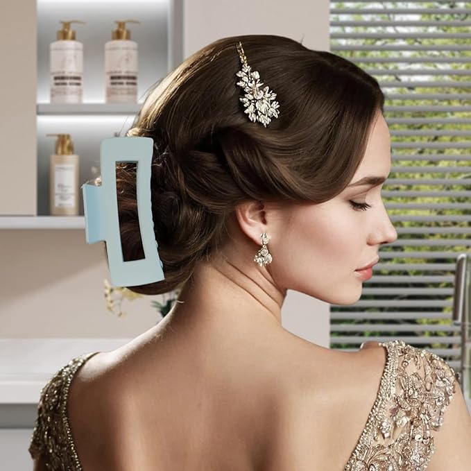 7 Pcs Spa Set, Facial Headband, Spa Headband and Wristband Set, Skincare Headband, College Style Girl Gift, Hair Accessories for Women and Girls（Grey）