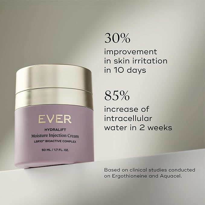 EVER Hydralift Moisturizer (Normal Skin) - Increases skin's ability to retain moisture by 70% - Clinically proven to reduce the top 10 signs of aging - Made in the USA - 1.7oz/50ml