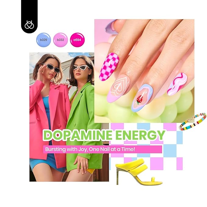 Beetles Gel Nail Polish Set, 60 Colors Fall Uv Gel Polish Kit Jelly Brown Glitter Nude Pink White Red Blue Green Color Nail Polish Base &Glossy Matte Top Coat Gift for Her Women