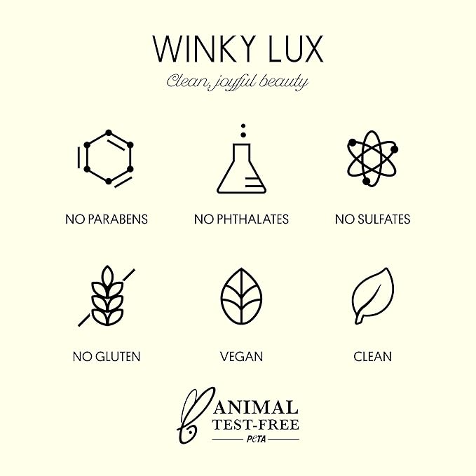 Winky Lux Flush Barely There Sheer Tinted Lip Oil - Hydrating Lip Gloss Tint, Coral Glossy Lip Balm, Juicy Non Sticky Long Lasting Formula, Infused with Jojoba Oil & Soft Vanilla Scent