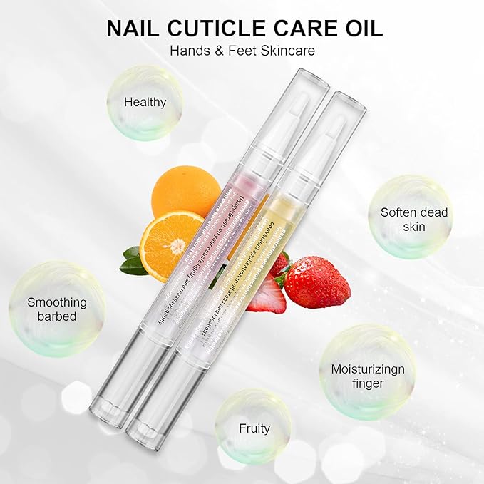 8Pcs Flavors Nail Revitalize Oil Pen Nail Treatment Kit Set