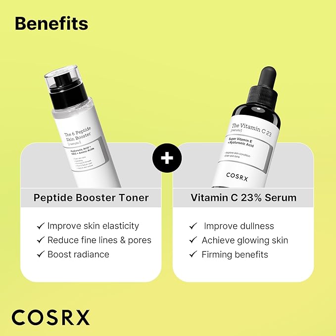 COSRX Vitamin C 23% Peptide Booster Set - Amazon Exclusive - Korean Skin Care, Gift Sets, Vitamin C Serum, Face Serum