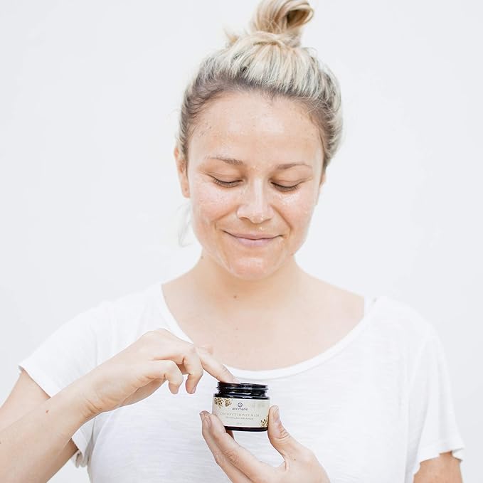 Annmarie Skin Care Coconut Honey Mask - With Extra Virgin Coconut Oil & Mountain Wildflower Honey, Moisturizing & Exfoliating Mask for Dull, Dry & Sun-Damaged Skin, All Skin Types (50mL, 1.7 fl oz)