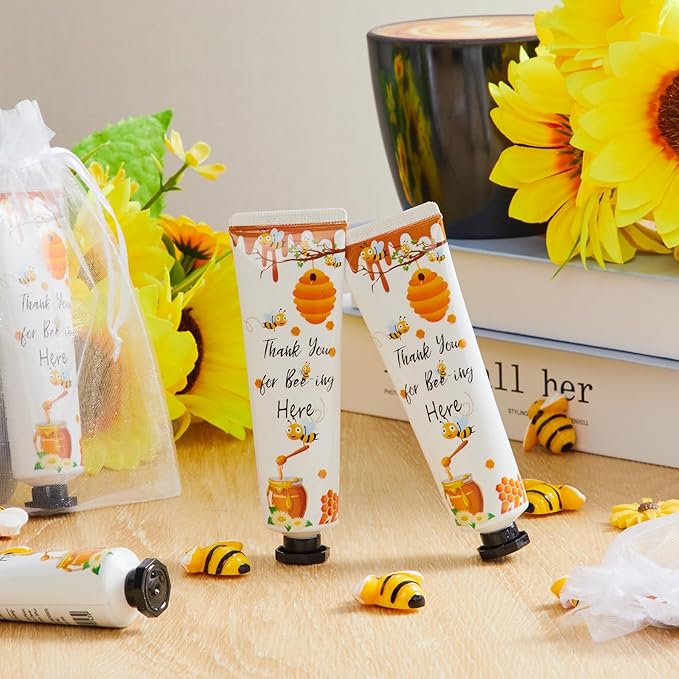48 Sets Honey Hand Cream Gifts Bulk Baby Shower Hand Cream Travel Size Lotion Bulk Fall Thanksgiving Party Supplies Favors Birthday Wedding for Guest