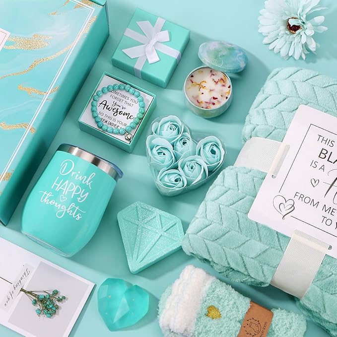 Birthday Gifts for Women Self Care Gift Set, Relaxing Spa Gifts Basket Women Care Package Get Well Soon Gift, Unique Christmas Gifts for Mom Wife Grandma Her Friend Sister, Thinking of You Presents
