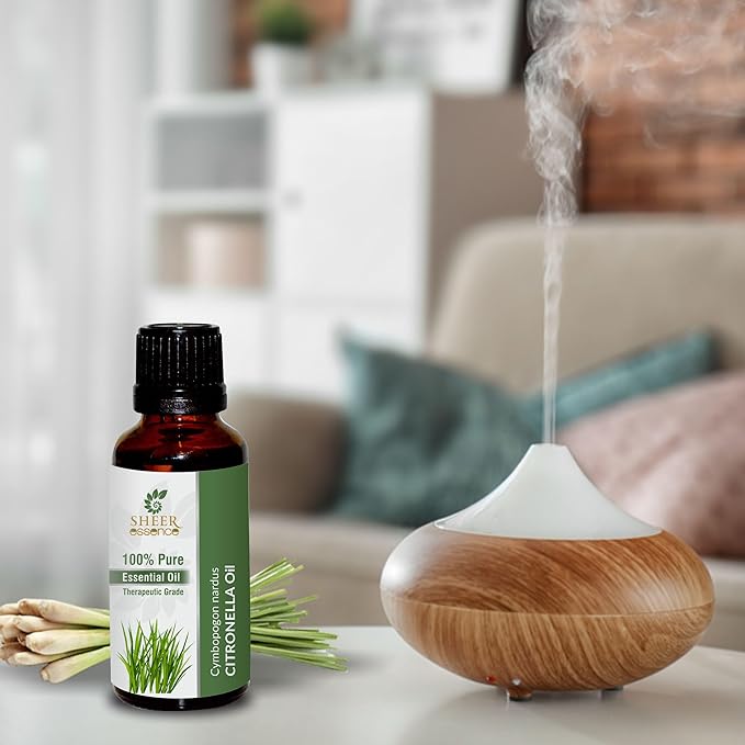 Citronella Oil -(Cymbopogon Nardus)- Essential Oil 100% Pure Natural Undiluted Uncut Therapeutic Grade Oil 16.90 Fl.OZ