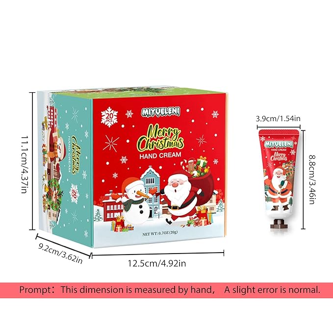 20 Pack Christmas Hand Lotion Gifts Set，Moisturizing Hand Cream for Women, Moms & Coworkers，Mini Travel Size Holiday Gifts, Stocking Stuffers & Bulk Gifts for Christmas Appreciation 20ml