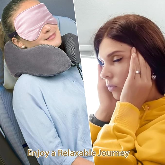 4 Pack Silk Sleep Mask - 100% Blackout, Zero Eye Pressure, Blindfold with Adjustable Strap, Super Soft Travel Eye Covers (Black, Pink, Blue, Purple)