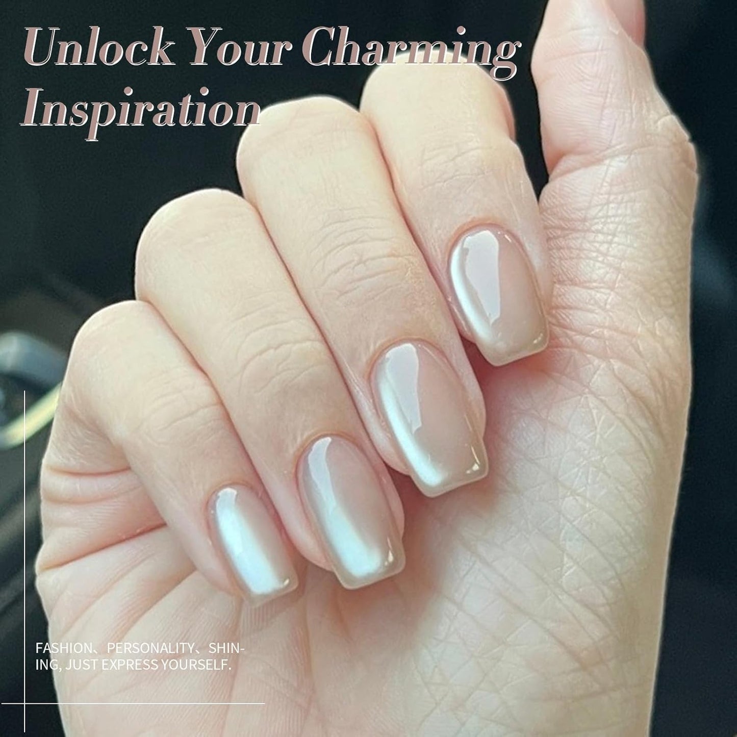 Born Pretty Cat Magnetic Eye Gel Nail Polish, Pink Moonlight Cat Magnetic Gel Nail Polish Delight Magnetic Nail Polish for Nail Art Manicure Salon DIY at Home 15ML