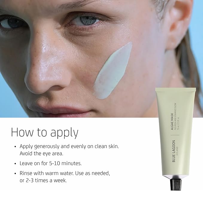 Blue Lagoon - Nourishing Algae Face Mask For Collagen Boost, Ageless Lift & Enhanced Glow - Hydrating and Moisturizing Face Mask Skin Care -Icelandic Skincare (2.5 oz | 75 ml)