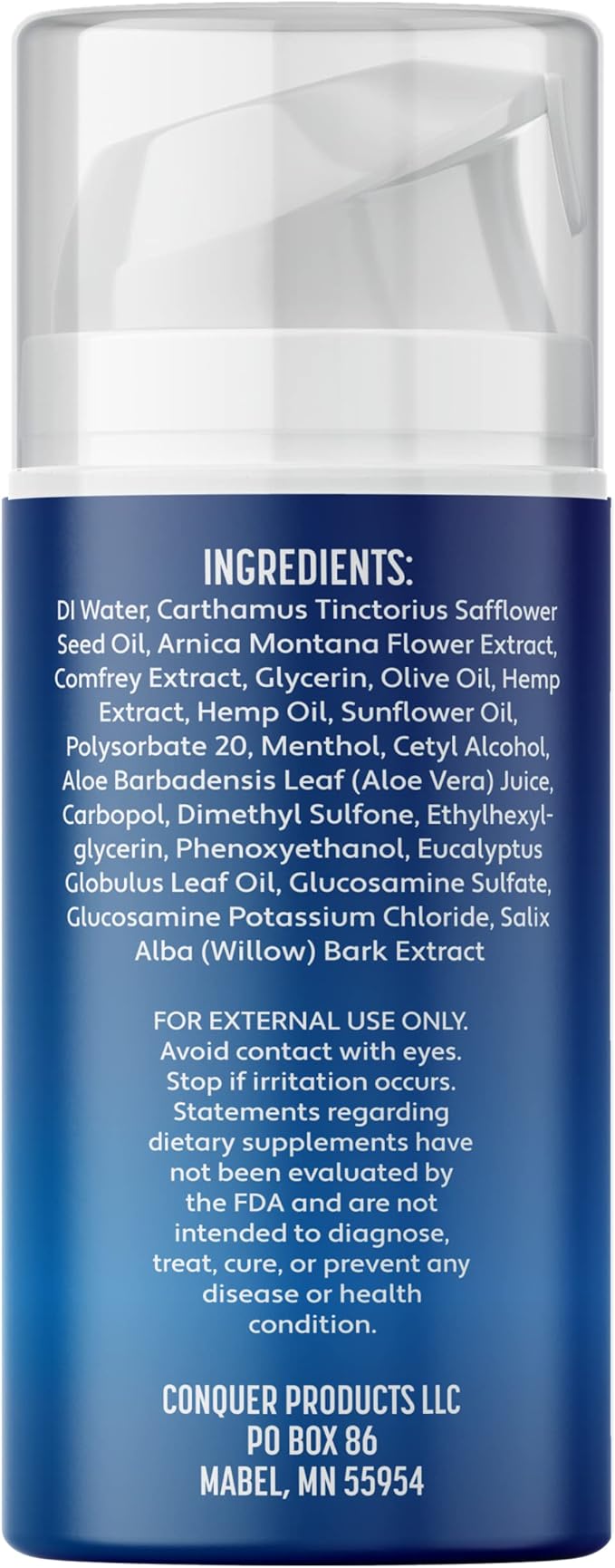 Conquer Neuropathy Cream | Fast-Acting Nerve Pain Relief for Feet and Hands | Long Lasting Cooling for Burning and Itching | Natural Ingredients Including Arnica, Menthol, Aloe Vera, Hemp