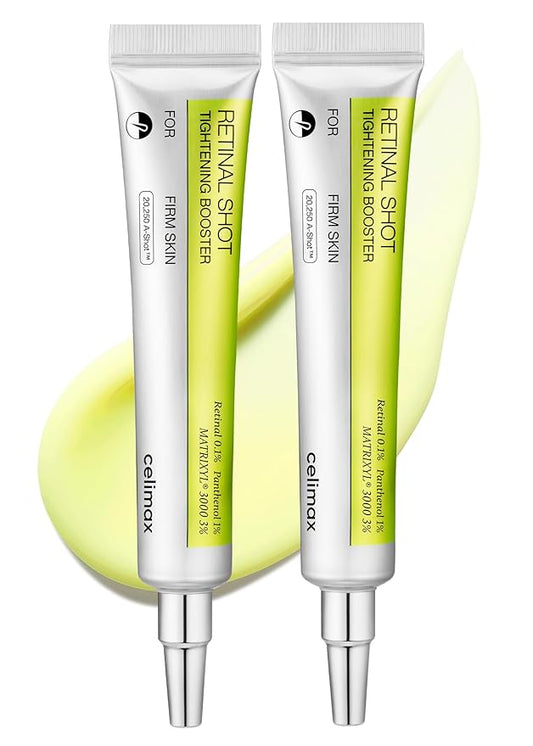celimax The Vita A Retinal Shot Tightening Booster Duo Set 15mlx2 | with Retinal 0.1%, Matryxyl 3%, Pore Minimizer, Wrinkles & Fine Lines, Firmer Skin