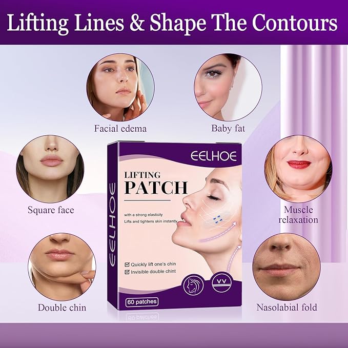 120PCS Invisible Face Lifter Tape, Makeup Instant FaceTapes, 2024 Upgraded Face Tape Lifting Invisible, Face Neck Lifter Tape for Double Chin Jowls Eyes Wrinkles Sagging Skin