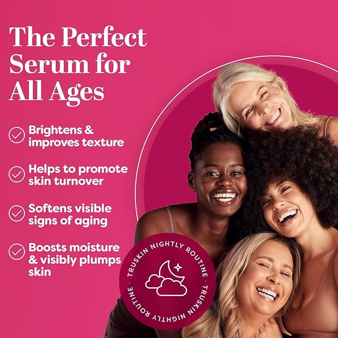 TruSkin Super C Duo with Vitamin C Plus Super Serum for Face, 1 fl oz & Vitamin C Brightening Moisturizer, 2 fl oz – Anti Aging Skin Care Gift Set for Hydrated, Smooth & Firmer-Looking Skin