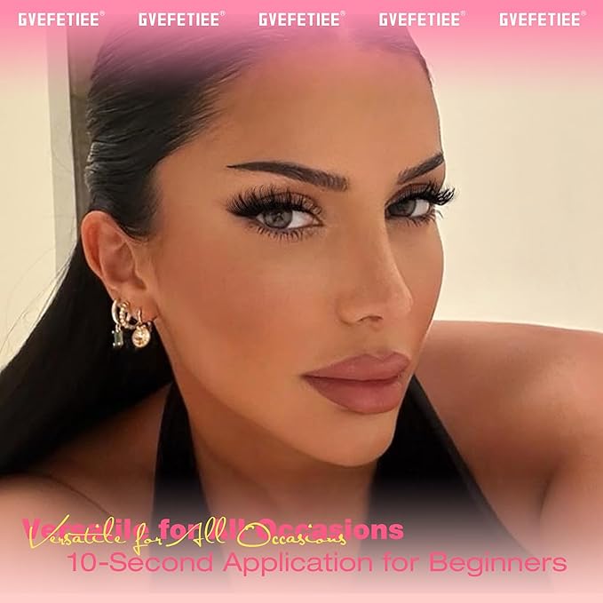 Cat Eye Lashes 13MM Short False Eyelashes Clear Band Natural Look Fluffy Faux Mink Lashes Wispy Soft Eyelashes Lightweight Handmade 8 Pairs Pack Eyelashes