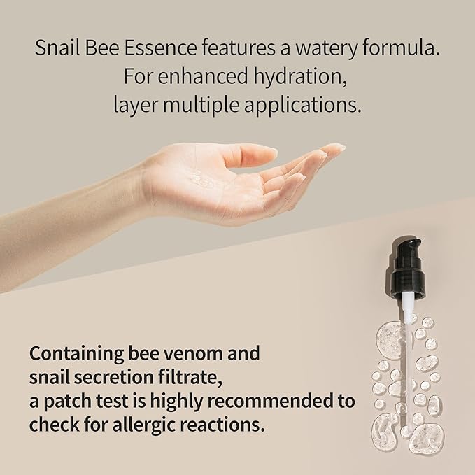 BENTON Snail Bee High Content Essence 100ml (3.38 fl oz.) - Snail Mucin Essence with Niacinamide & Bee Venom | Korean Skin Care Face Moisturizer For Women & Men with Combination, Oily Skin