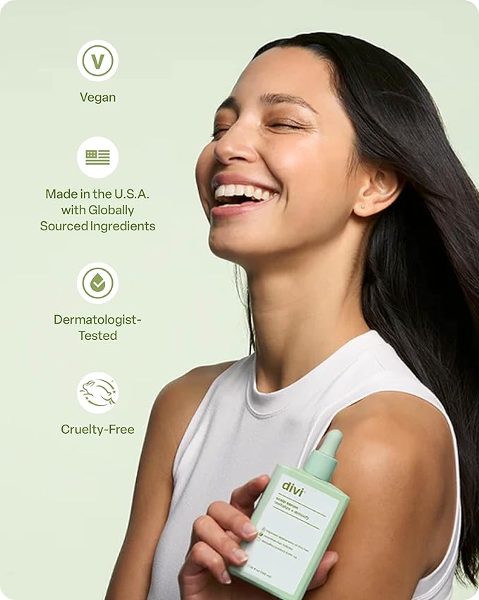 Divi Hair Scalp Serum for Women and Men - Revitalize and Balance Your Scalp - Improves Appearance of Thinning Hair, Nourishes the Scalp and Helps Remove Product and Oil Buildup, 100ml